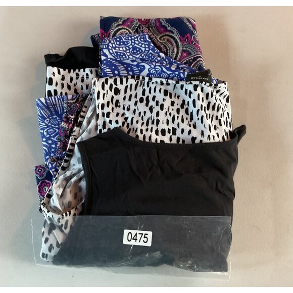 Ann Taylor & Talbots Womens Medium Sleeveless Tops 4 pc Bundle Multicolored Cott - Picture 7 of 8